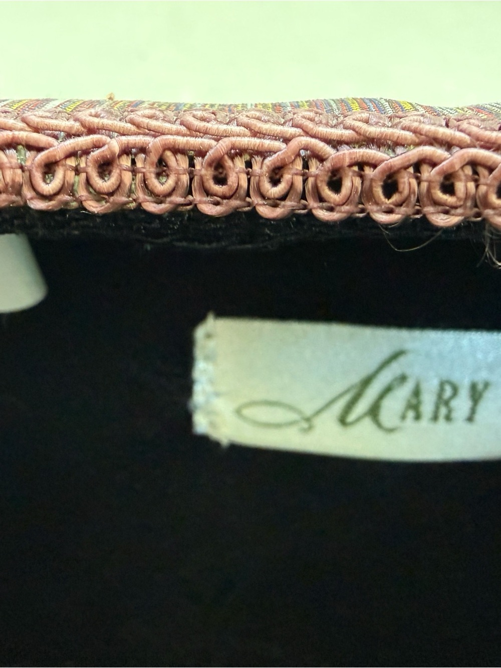 Mary Frances Beaded Butterfly Handbag Silk Box Bag Top Handle Retired RARE - Picture 5 of 8
